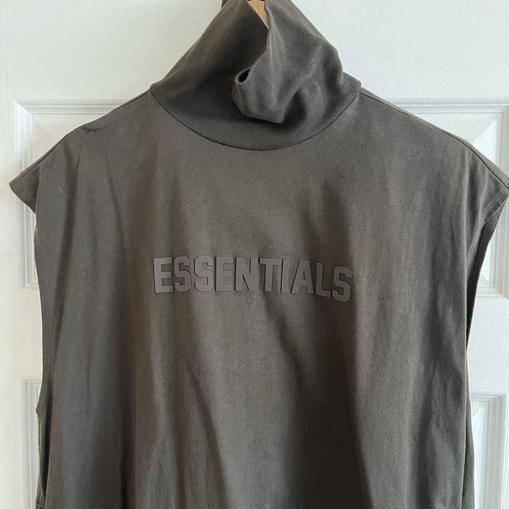 Fear of God Essentials charcoal turtleneck dress M